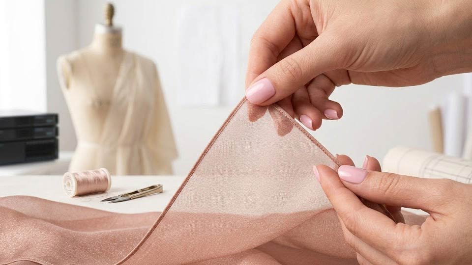 آموزش دوخت لبه حریر و ترفند زاویه‌سازی تمیز در پارچه‌های ظریف